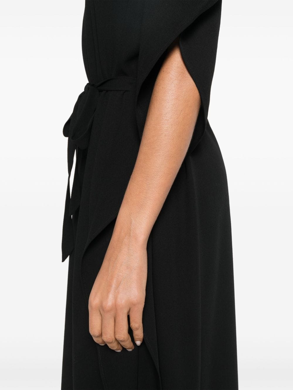 Shop Wardrobe.nyc Kaftan Midi Dress In Black