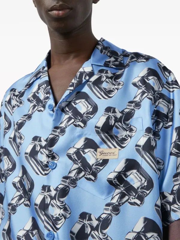 Gucci print dress shirt online