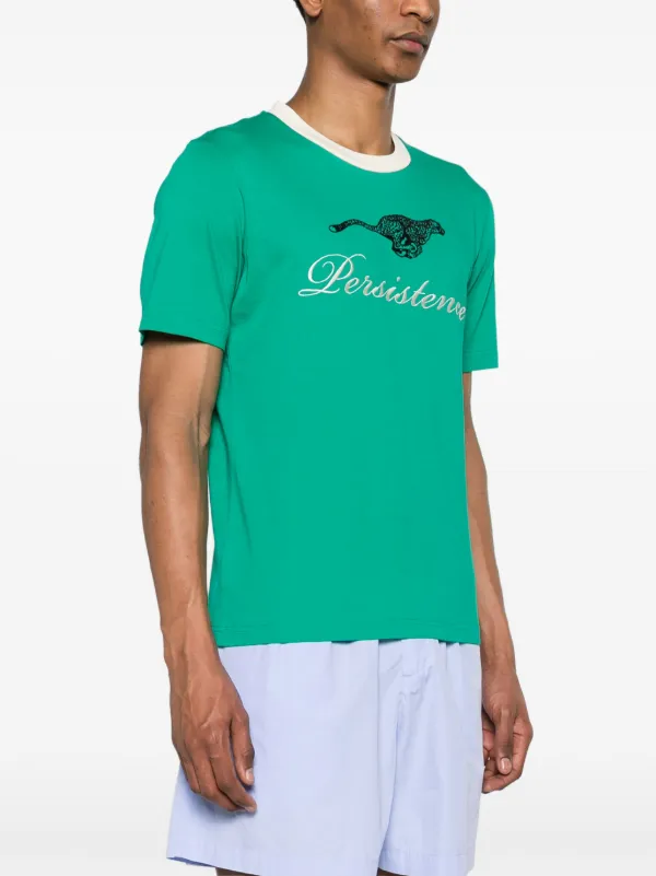 Wales Bonner Resilience Organic Cotton T-shirt | Green