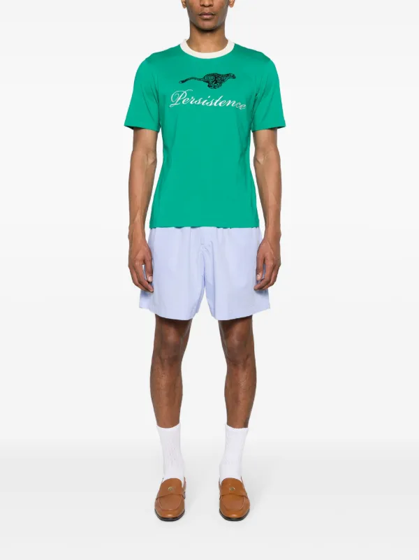 【送料&関税込】Wales Bonner Resilience White T-shirt Wales Bonner Resilience Organic Cotton T-shirt | Green