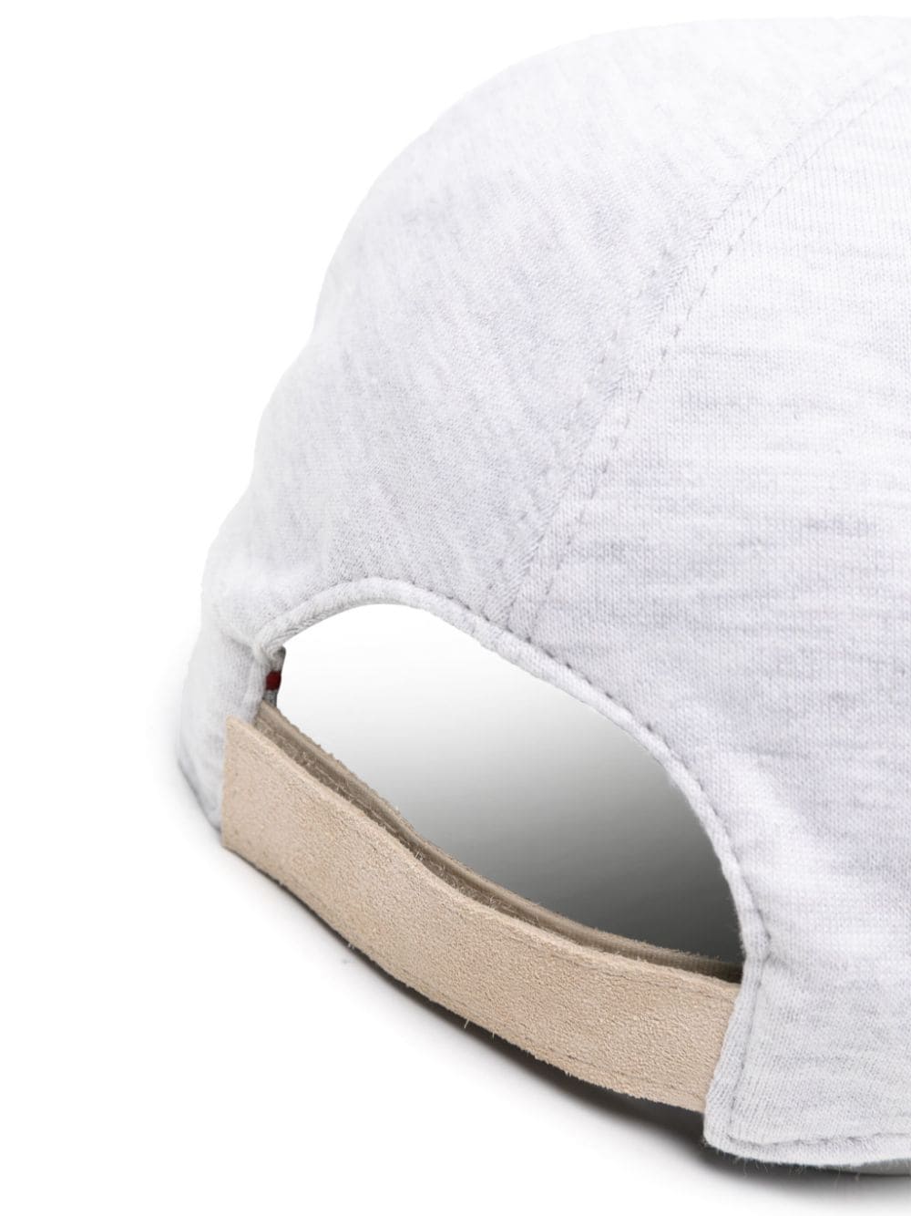 Shop Eleventy Logo-patch Jersey Baseball Cap In Grey