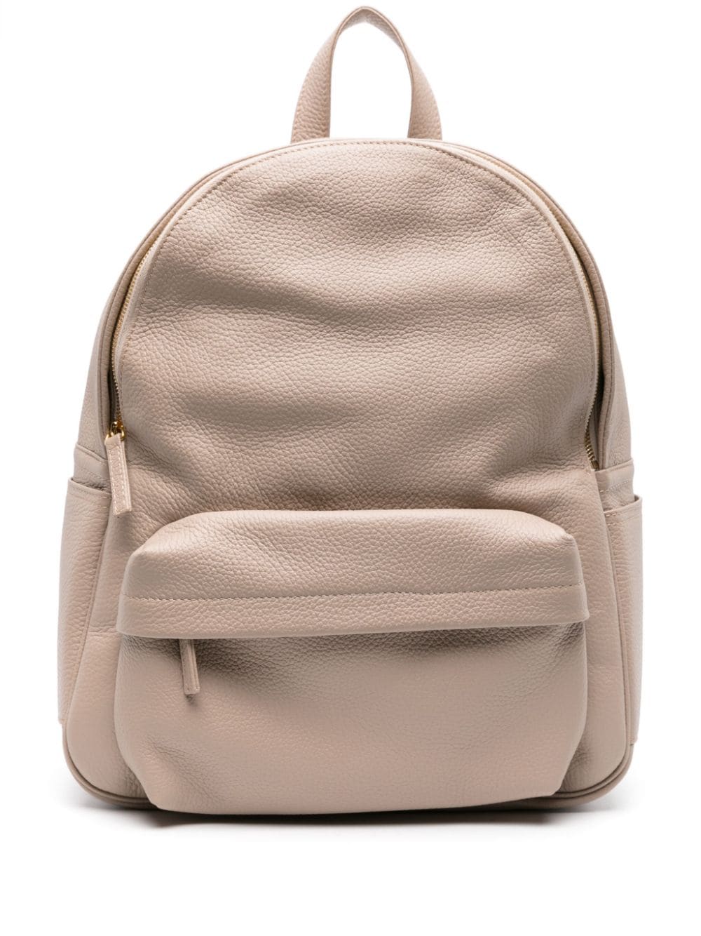 pebbled-leather laptop backpack