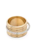 Yvonne Léon 9kt yellow and white gold Bague Semainier diamond ring