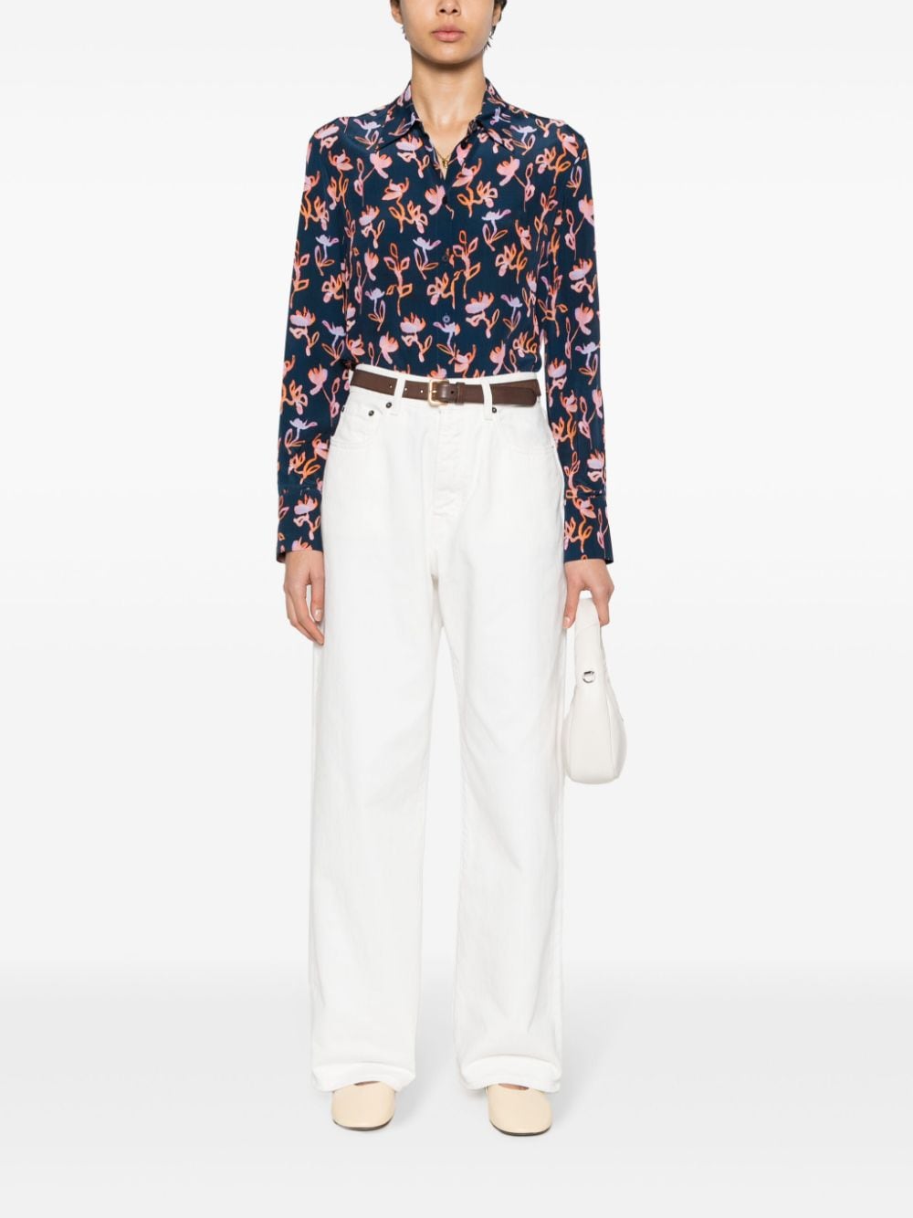 Shop Ps By Paul Smith Seedhead-print Shirt In Blue