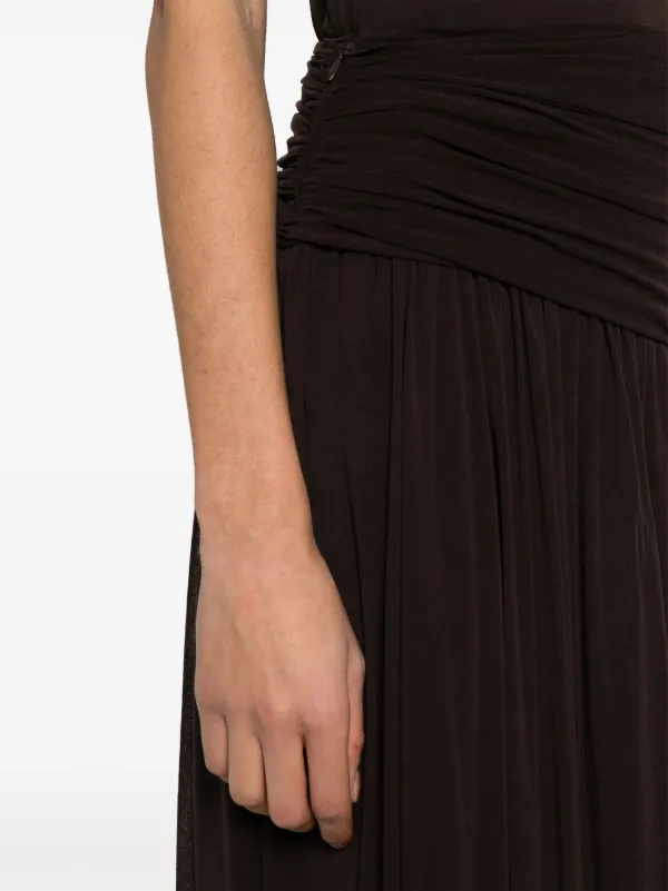 Philosophy Di Lorenzo Serafini draped-detail Skirt | Brown