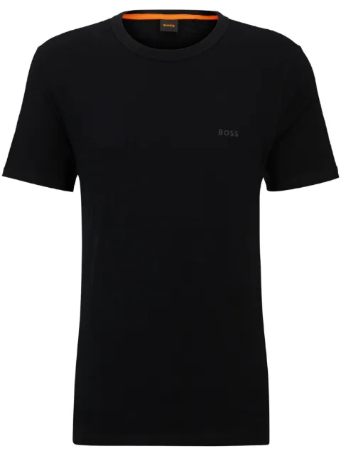 BOSS logo-print cotton T-shirt