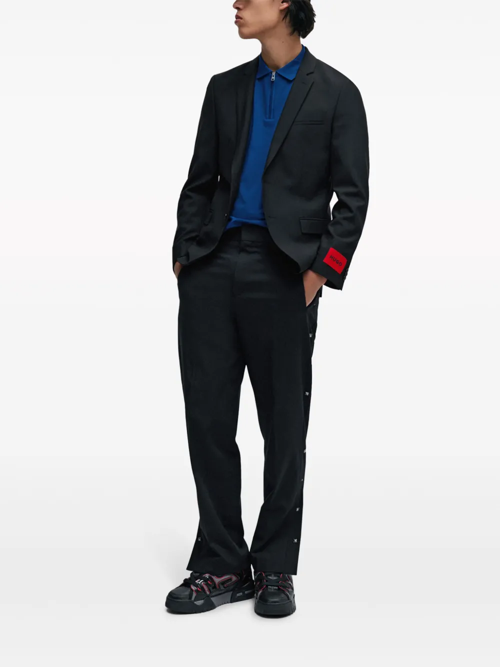 HUGO Camisa polo com zíper | Image 2