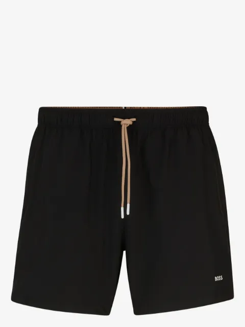 BOSS Bermuda de praia quick-dry com detalhe de logo