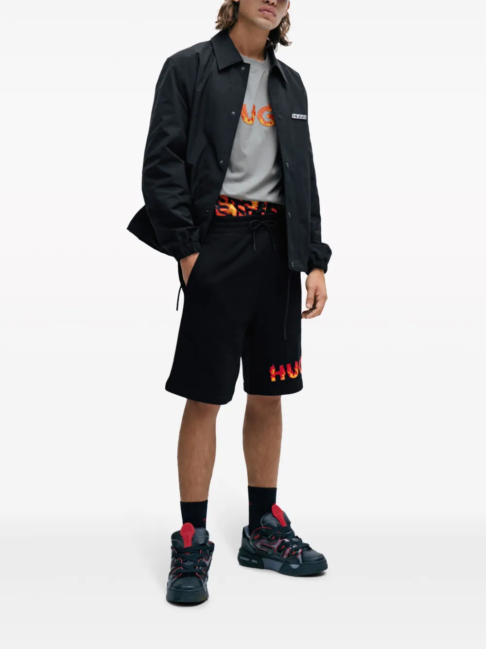 HUGO Camiseta com estampa de logo | Camisetas | Image 2