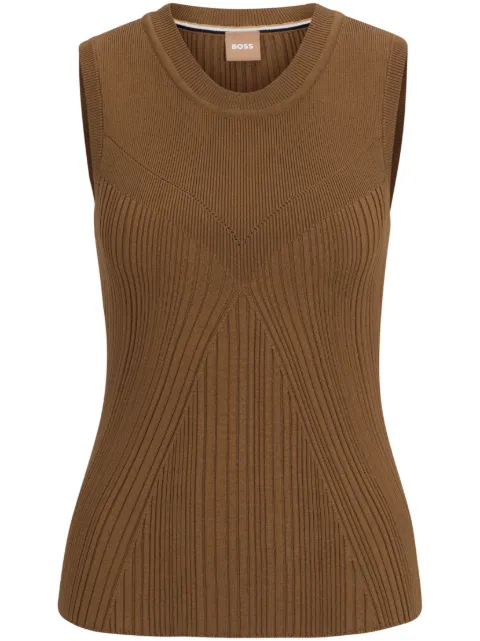 BOSS ribbed-knit tank top