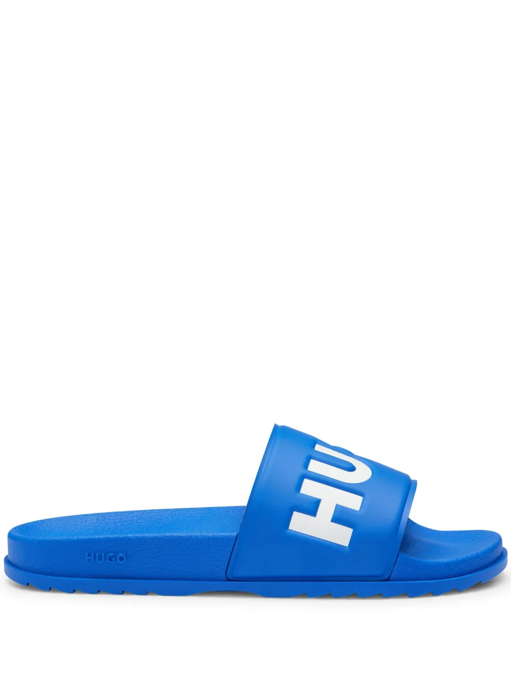 HUGO Slide flat com logo gravado | Azul | Image 1