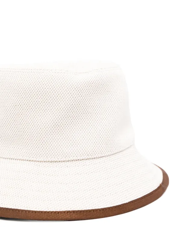 Gucci logo print Cotton Bucket Hat White FARFETCH CA