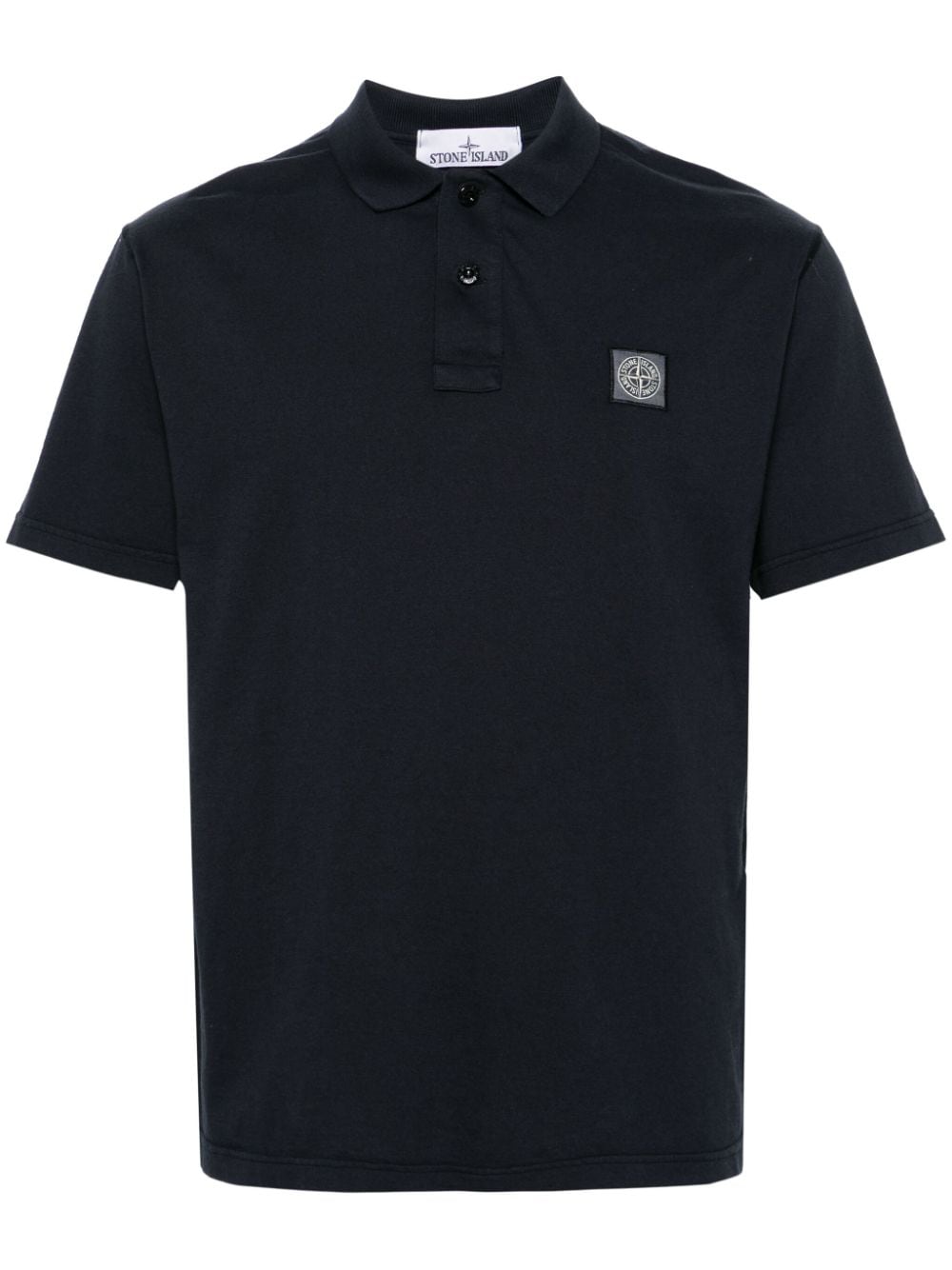 Stone Island Polo con applicazione Compass - Blu