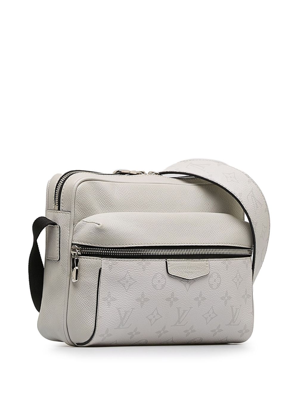Pre-owned Louis Vuitton Taigarama Outdoor 邮差包（2020年典藏款） In White