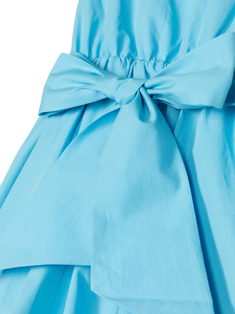 Shop Kindred Bow-detail Sleeveless Dress In Blue