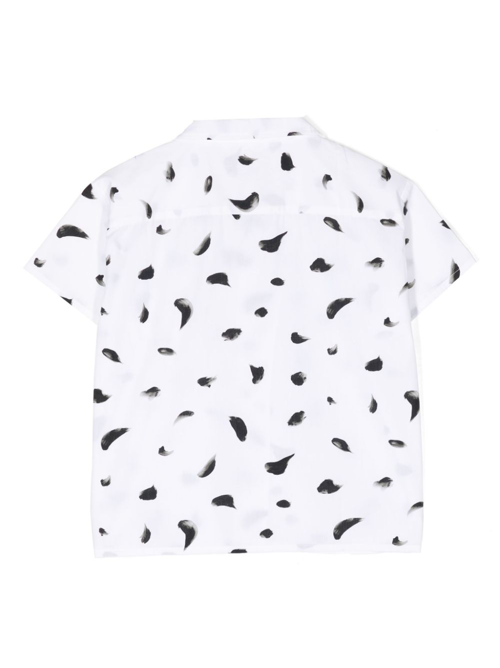 Shop Kindred Kelly Smudge-print Organic-cotton Shirt In White