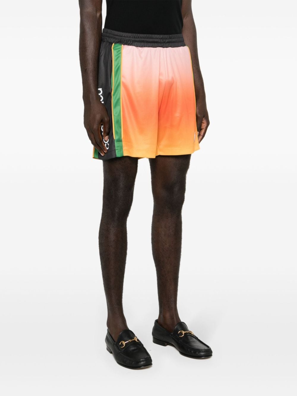 Casablanca Piqué shorts met bandana print Oranje