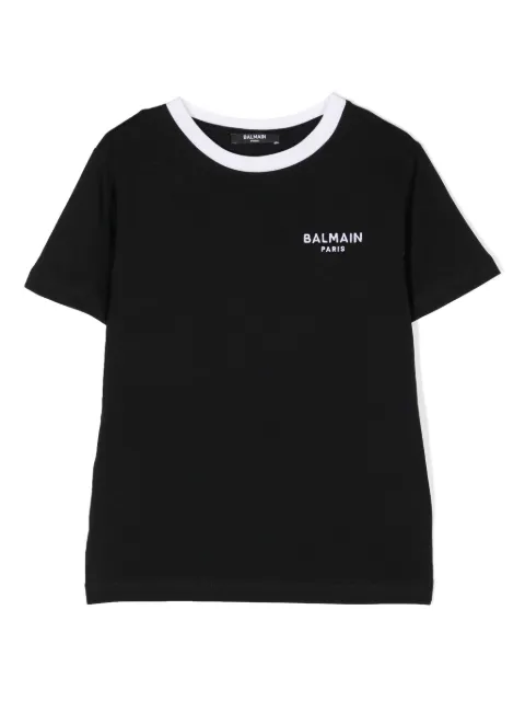 Balmain Kids logo-embroidered T-shirt