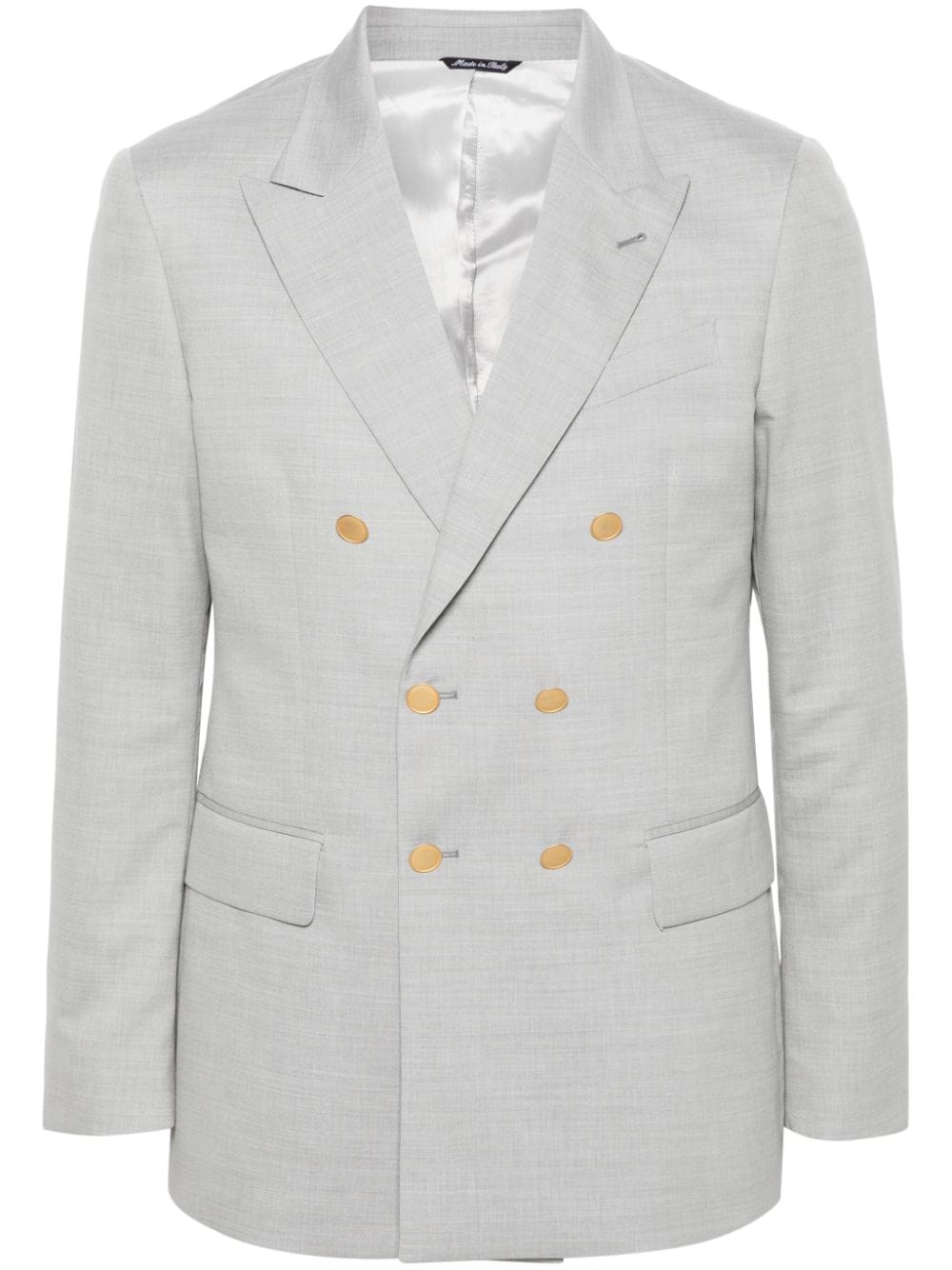 Reveres 1949 Double-breasted Blazer In Grey