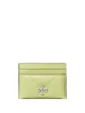 Tory Burch Kira diamond-quilted card holder - Green