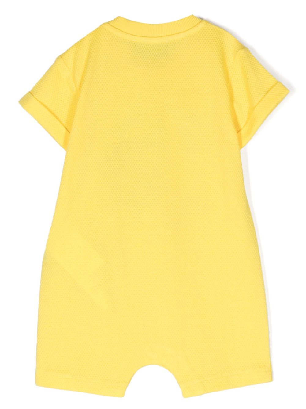 Moschino Kids Teddy Bear-print cotton shorties - Yellow