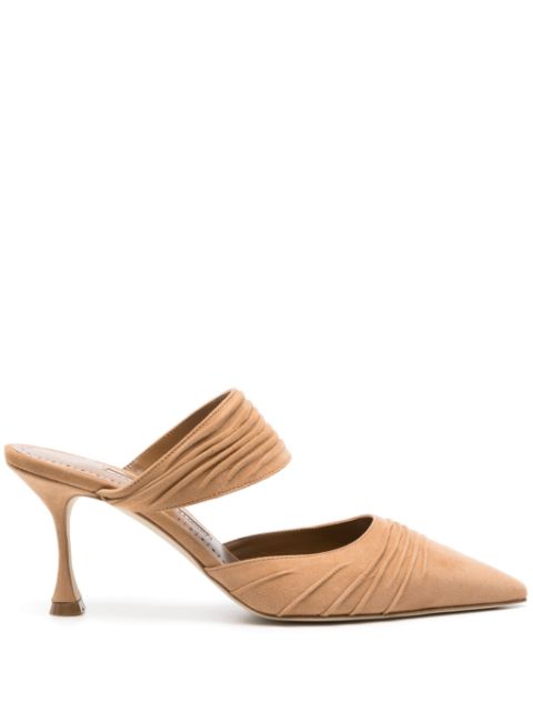 Manolo Blahnik Circeamu 70mm suede mules Women