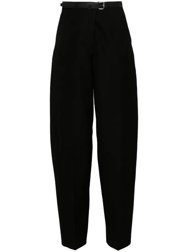 パンツ Alexander Wang Belted Wool Trousers Alexander Wang Belted Wool Trousers | Black | FARFETCH