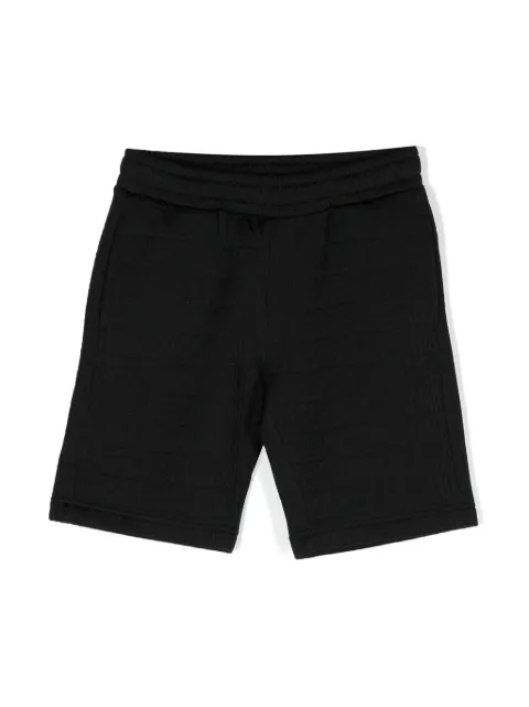 Moschino Kids logo-embossed jersey track shorts
