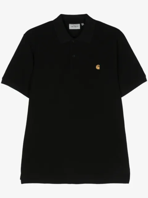 Carhartt WIP 로고 자수 폴로 셔츠