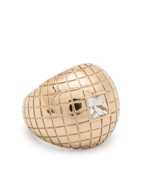 Yvonne Léon anillo Boule Disco en oro amarillo de 9kt