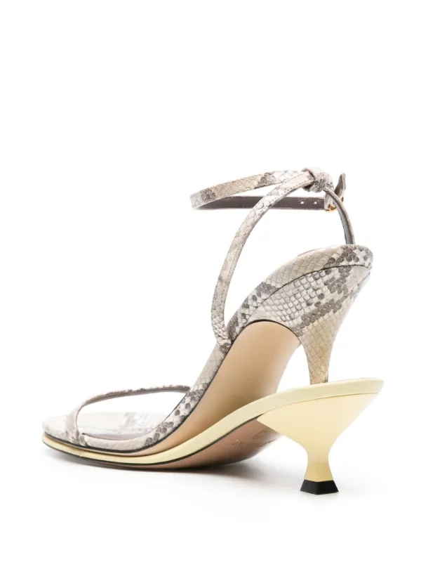 Jacquemus Les Doubles 120mm Sandals | Neutrals | FARFETCH