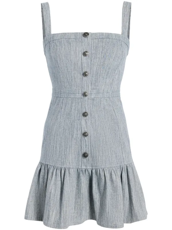 Cinq A Sept Mina Mélange Minidress | Blue