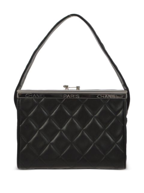 HOT SALE CHANEL 1997 diamond-quilted shoulder bag Women