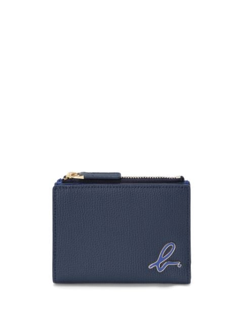 agnès b.  logo-plaque leather wallet
