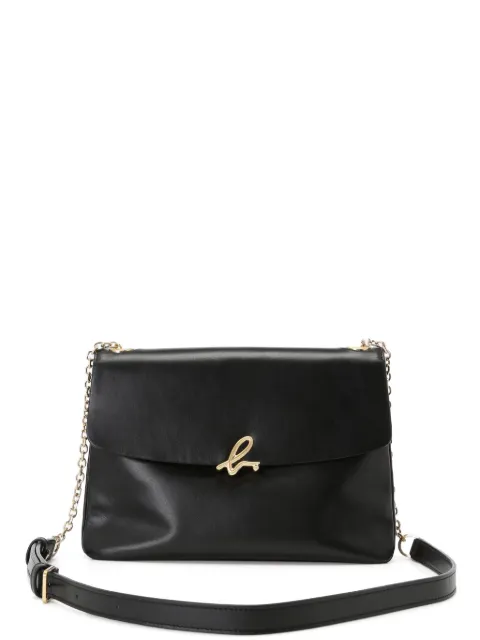 agnès b.  logo-clasp leather crossbody bag