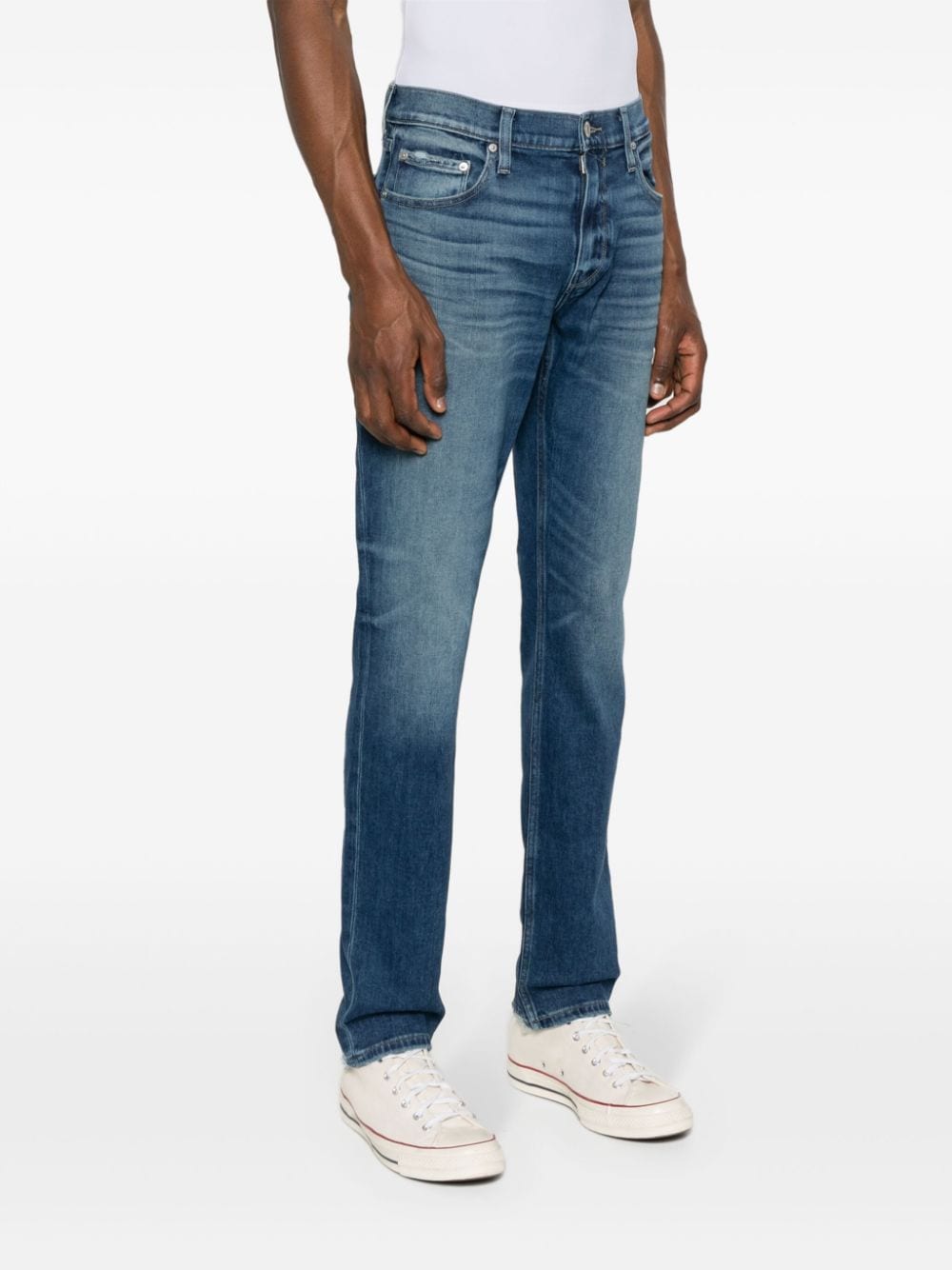 Shop Paige Lennox Slim-fit Jeans In Blue