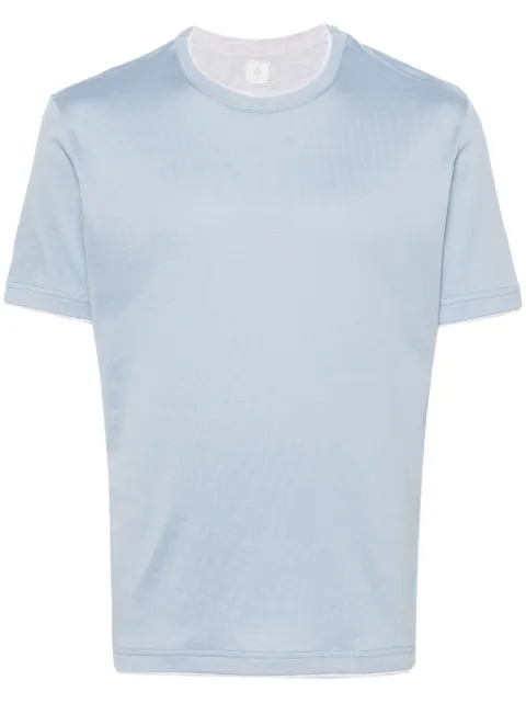 Eleventy layered cotton T-shirt