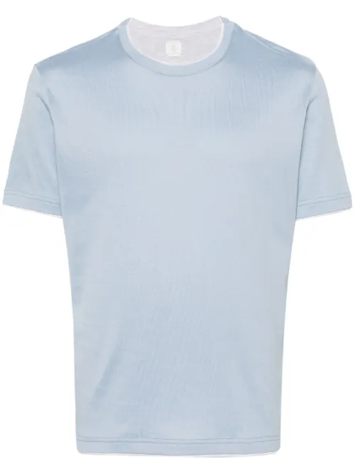 T-shirt en coton à design superposé - Eleventy - Modalova