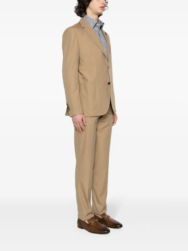 【林】LARDINI ベージュ スーツ Lardini single-breasted Suit | Neutrals | FARFETCH