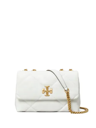 【新品】TORYBURCH KIRA CHEVRON 白 Kira Chevron Small Flap Shoulder Bag: Women's Designer Shoulder