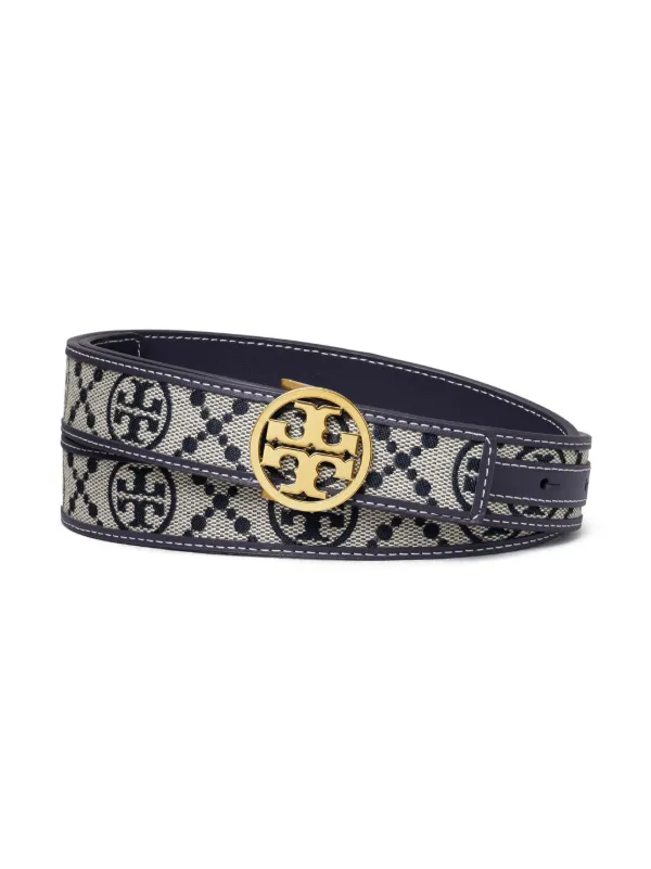 Tory Burch 1” T モノグラム Miller ベルト | ブルー | FARFETCH JP Tory Burch 1” T モノグラム Miller ベルト | ブルー | FARFETCH JP