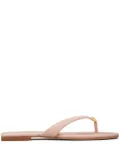 Tory Burch Classic leather flip flops - Pink