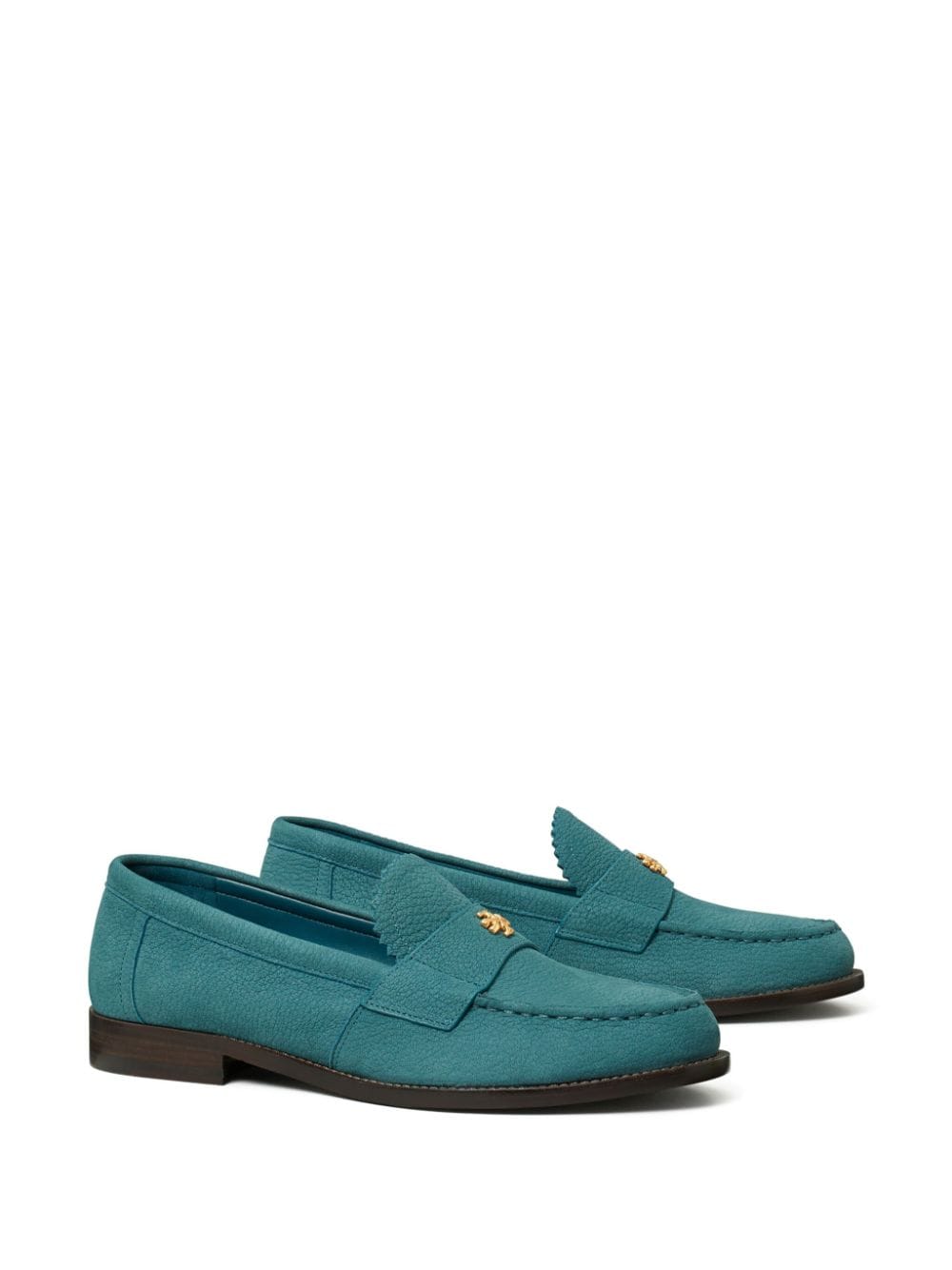 Shop Tory Burch Suede Loafers In Blue