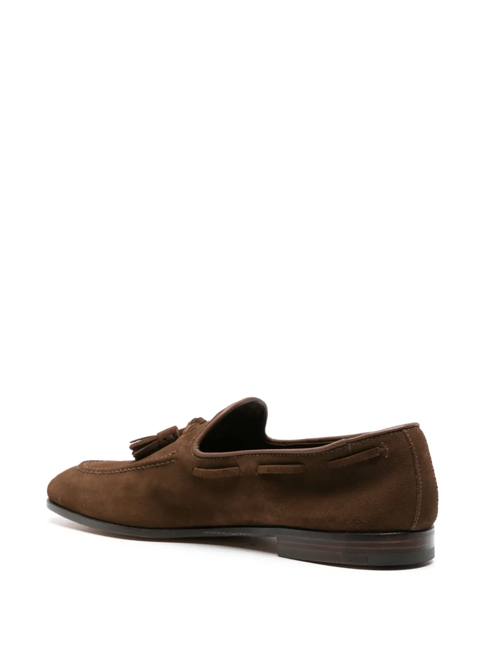 Shop Church's Tassel-detail Suede Loafers In Brown