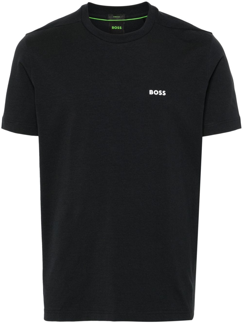 Hugo Boss Logo-print Cotton T-shirt In Blue
