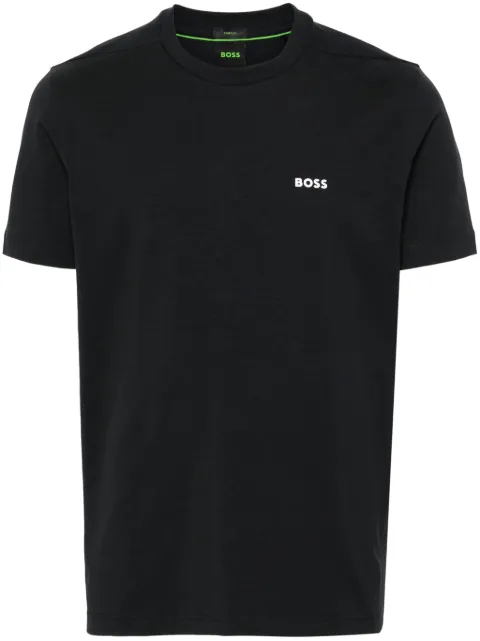 BOSS logo-print cotton T-shirt