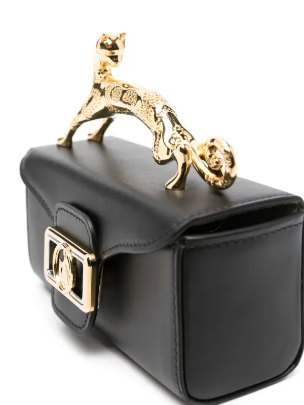 LANVIN フュションキャットハケットハック LWBGBQ05PIENP24 10 Lanvin Pencil Cat バッグ ナノ | ブラック | FARFETCH JP