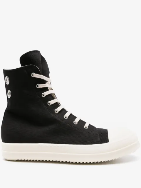 Rick Owens DRKSHDW high-top cotton sneakers