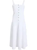 Cinq A Sept Veena denim midi dress - White