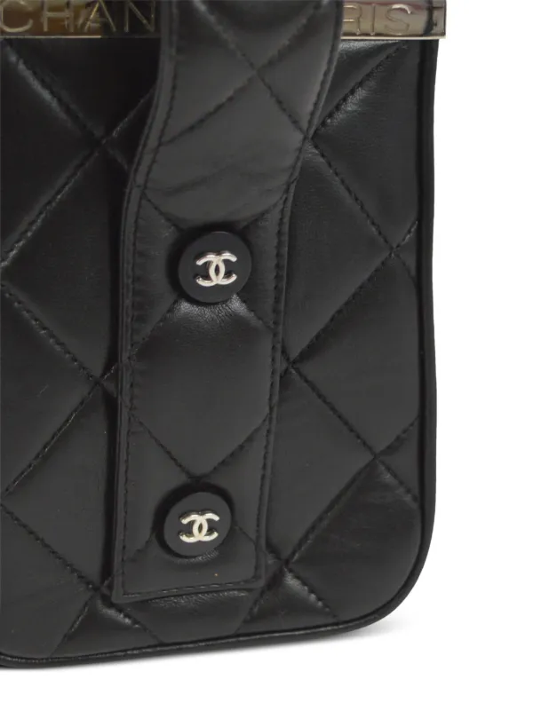 CHANEL キルティングレザー ハンドバッグ CHANEL Pre-Owned 1997 キルティング バッグ | ブラック | FARFETCH JP